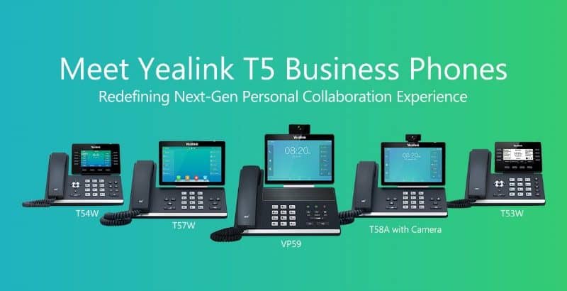 سری جدید تلفن های تجاری Yealink T5